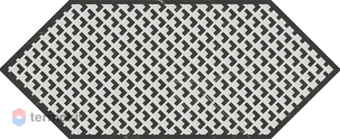 Керамическая плитка Kerama Marazzi Келуш HGD/A482/35006 декор 3 черно-белый 14х34