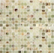 Мозаика Caramelle Mosaic Pietrine 7mm Onice Jade Verde Pol (1,5x1,5) 30,5x30,5
