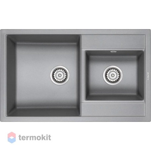 Мойка для кухни Paulmark Tandem серый металлик PM238250-GRM