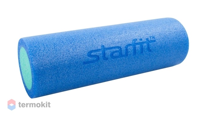 Ролик для йоги и пилатеса Starfit FA-501 15x45см, синий/голубой