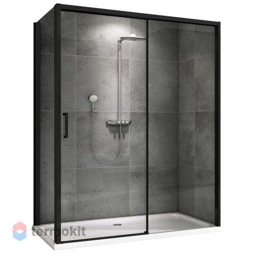 Душевой уголок ABBER Komfort 2000x1500x1000 черный AG93150B-S102B