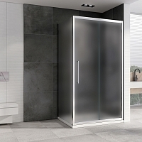 Душевой уголок ABBER Schwarzer Diamant 1950x1300x700 (матовое стекло) хром AG30130MH-S70M