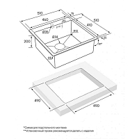 Мойка для кухни Paulmark Kroner вороненая сталь PM215151-GM