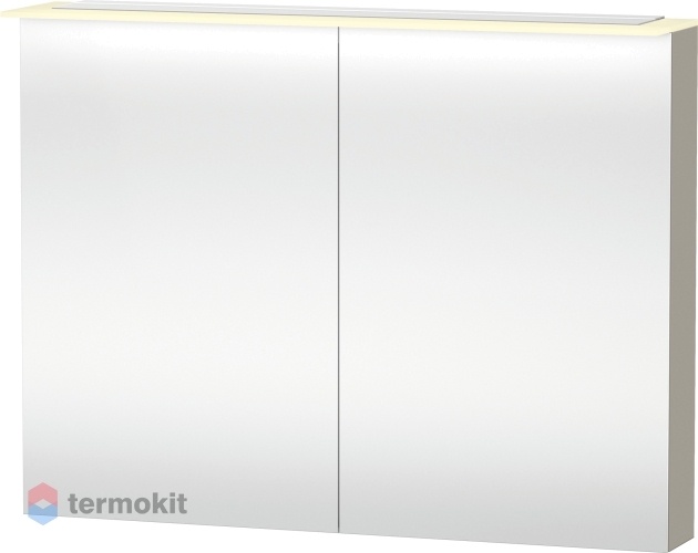 Зеркальный шкаф Duravit X-Large 100 с подсветкой Серо-коричневый XL759509191