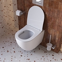 Унитаз подвесной Cezares Stream с сиденьем CZR-2426-TH-TOR/SC