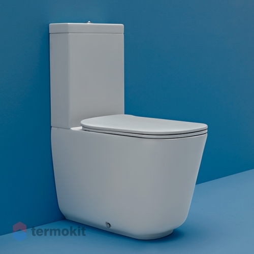 Унитаз напольный KERASAN Tribeca с бачком с сиденьем микролифт 511730+378130+519130
