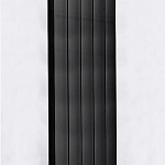 Дизайн-радиаторы алюминиевые Silver 1600 с боковым подключением цвет черный янтарь RAL 9005