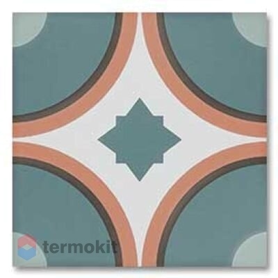 Керамогранит DNA Tiles Sync Circle Blue 15x15