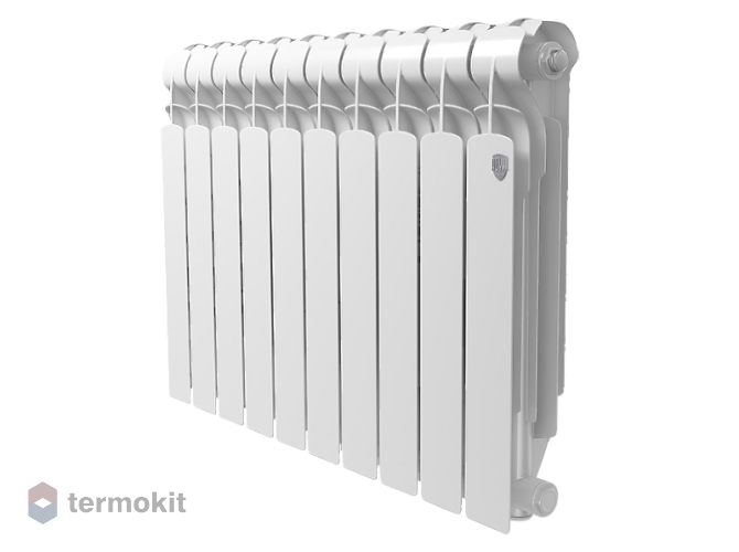 Алюминиевый радиатор Royal Thermo Indigo 2.0 500 \ 10 секций \ с боковым подключением