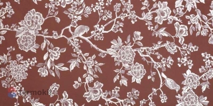 Керамогранит Serenissima Chromagic Floral Bordeaux Ret декор 60х120