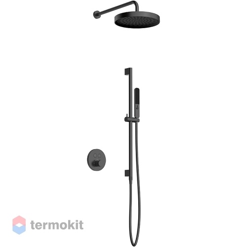 Душевой комплект скрытого монтажа AQUAme с термостатом металл AQM8401GM