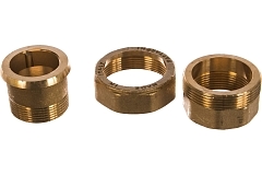 Elsen Сгон американка прямой НВ 1 1/2", 1 1/2" латунь с плоским уплотнением