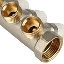Stout Распределительный проходной коллектор ВР-НР 1" c 3 отводами 3/4"ЕК