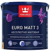 Tikkurila Euro Matt 3 Водоразбавляемая краска для стен и потолков