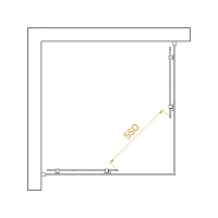 Душевой уголок RGW Passage PA-030B 1950x1000x1000 (матовое стекло) черный 350803000-24