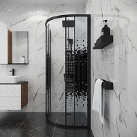 Душевой уголок Niagara Eco 1900x875x875 (стекло мозаика) черный матовый NG-1007-14BLACK