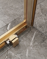 Душевой уголок Cezares Molveno 1950x1600x900 брашированное золото MOLVENO-AH-11-160/90-C-BORO-IV