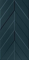 Керамическая плитка Marca Corona 4D Chevron Deep Blue Matt Rett 40х80