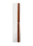 Шкаф-колонна Belbagno AURORA подвесной AURORA-1600-2A-SC-BO-P-L левый Bianco Opaco