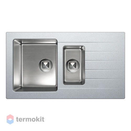 Мойка для кухни Tolero Twist TTS-890K серый металлик 474490