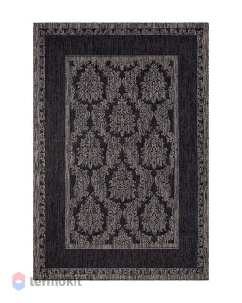 Ковёр Merinos Vegas 100x200 прямоугольный чёрный S001
