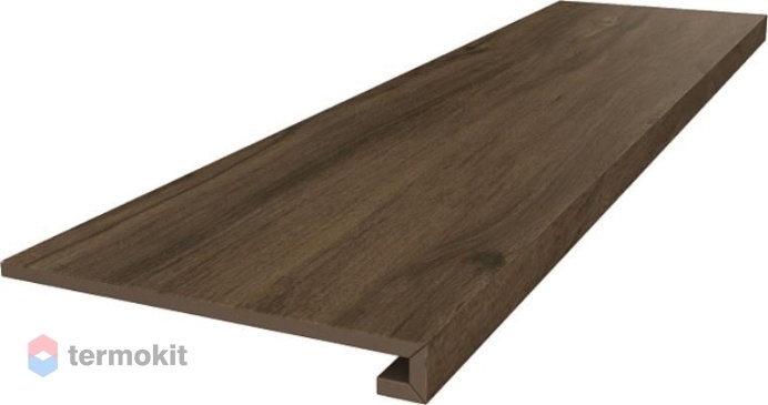 Ступень Kerama Marazzi Сальветти Коричневый SG506800R/GCF клееная 33x119,5