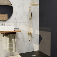 Душевая система RGW Shower Panels SP-31G с термостатом золото 51140131-06