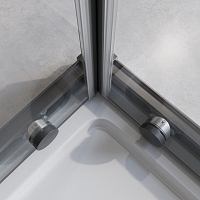 Душевой уголок Cezares Relax 304 2000x1200x900 оружейная сталь RELAX-304-AH-2-120/90-C-GM