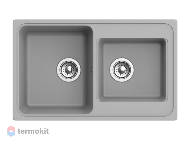 Мойка для кухни Ewigstein Elegant серый металлик E-80D серый металлик