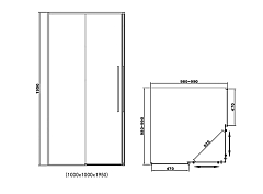 Душевой уголок RGW Stilvoll SV-31B 100x100x195 32323100-14 черный