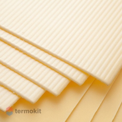 Подложка "Теплон" листовая полистирол желтая 100х500х3 мм 10 кв.м упаковка