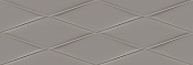 Керамическая плитка Cersanit Vegas настенная рельеф серый (VGU092) 25x75