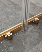 Душевой уголок Cezares Molveno 1950x1700x900 брашированное золото MOLVENO-AH-2/2-170/90-C-BORO-IV