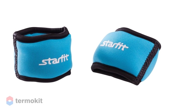 Утяжелители Starfit WT-101 для рук "Браслет", 0,75 кг, синий/черный