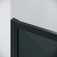 Душевой уголок Grossman Cosmo 1950x1100x1000 (тонированное стекло) черный матовый 120.K33.02.1110.21.10
