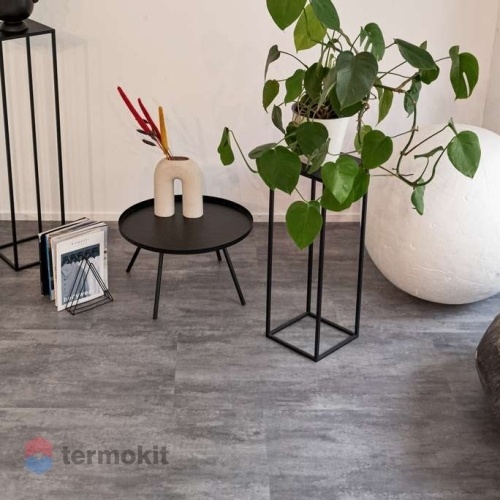 Кварцвиниловая плитка Vinilam Ceramo Stone Glue 2,5 мм Цемент Серый 71616