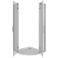 Душевой уголок Good Door SATURN 1850x1000x1000 хром СА00013