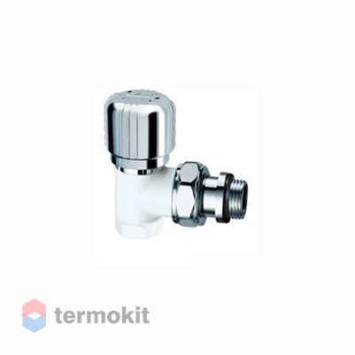 Far Вентиль термостат. угловой, серебро TopFAR 1/2" М24х19, EPDM