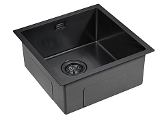 Мойка для кухни Paulmark Aller вороненая сталь PM904444-GM