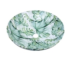 Раковина Bronze de Luxe Flora 45 с рисунком 3008