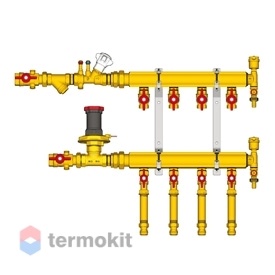 Giacomini Узел коллекторный тип В-1, 1" x 1/2" / 3 GE553Y103