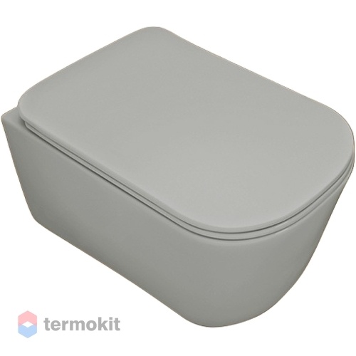 Унитаз подвесной KERASAN Tribeca с сиденьем Grigio matt 511459+519159