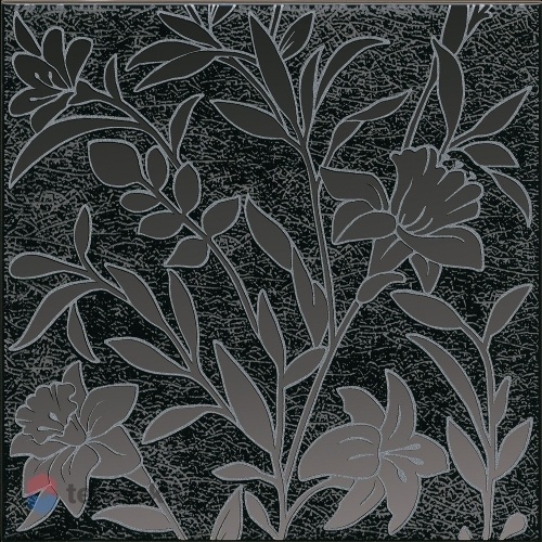 Керамическая плитка Kerama Marazzi Барберино HGD/B568/5292 декор 4 черный глянцевый 20x20
