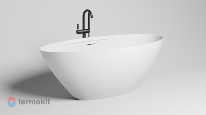 Ванна из искусственного камня Salini DIVA S-Stone 1780x855 белый матовый 102221M