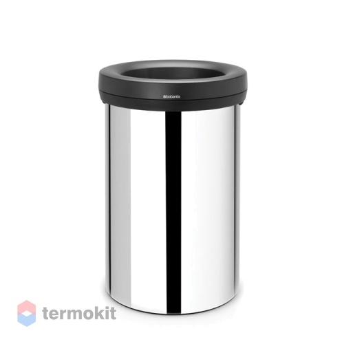 Мусорный бак Brabantia открытый 60 л стальной полированный