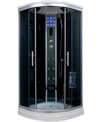 Душевая кабина TIMO STANDART 90x90 (тонированное стекло) хром матовый T-1109