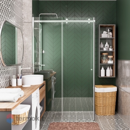 Душевой уголок WasserKRAFT Vils 1100х900х2000 серебристый 56R15