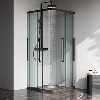 Душевой уголок AM.PM Func 2000x900x900 черный матовый W84G-403-9090-BТ