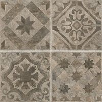 Керамогранит Ceracasa Livorno Deco Medici Tabacco Rect. (mix) декор 40,2x40,2