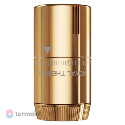 Royal Thermo Термоголовка жидкостная Design М30х1,5 (золото)